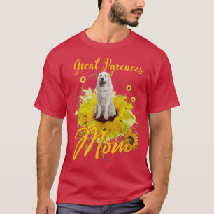 T-shirt Tournesol Grandes Pyrénées Maman Amoureux des chie
