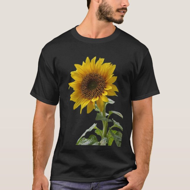 T-shirt tournesol jaune (Devant)