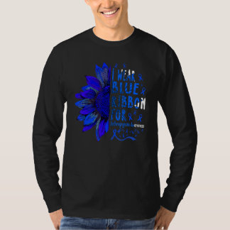T-shirt Tournesol Je Porte Du Ruban Bleu Pour Arthrogrypos