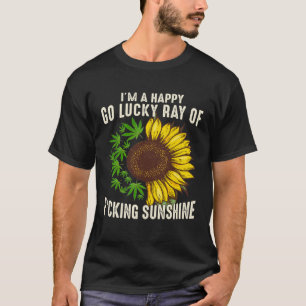 T-shirt Tournesol Je Suis Heureux D'Aller Lucky Ray De Fck