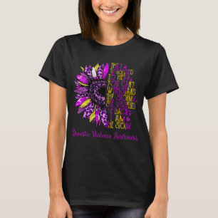T-shirt Tournesol Je Suis La Tempête Violence Domestique