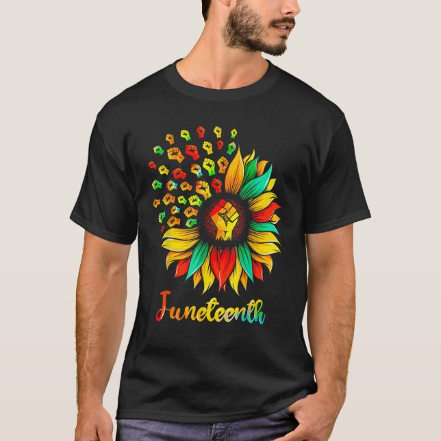 T-shirt Tournesol Junetten TShirt, Histoire des Noirs (Devant)