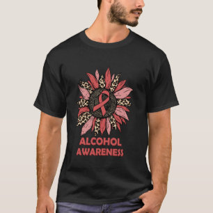 T-shirt Tournesol léopard Ruban rouge Alcool Gif de sensib