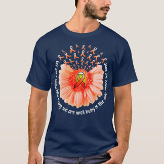 T-shirt Tournesol Leucémie MS Sensibilisation Orange Ribbo