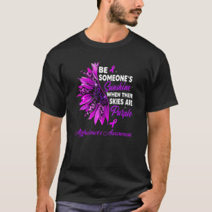 T-shirt Tournesol Leurs Ciels Sont Violet Alzheimer