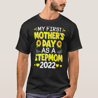 T-shirt Tournesol Ma première fête des mères en tant que m