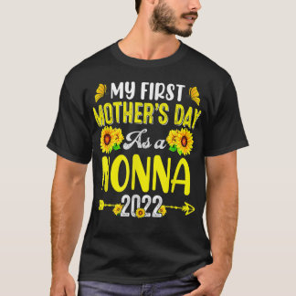 T-shirt Tournesol Ma première fête des mères en tant que m