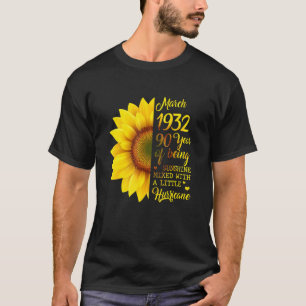 T-shirt Tournesol Mars 1932 90 Ans De Sunshine Hu