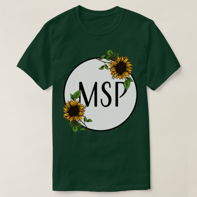 T-shirt tournesol msp (Design devant)