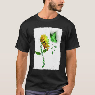 T-shirt Tournesol Papillon Sensibilisation À La Scoliose P