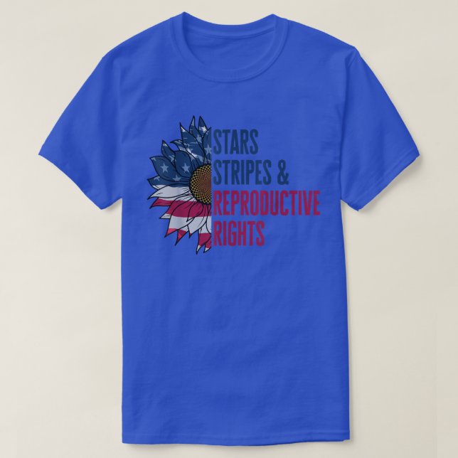 T-shirt Tournesol patriotique États-Unis Stations Stripes  (Design devant)
