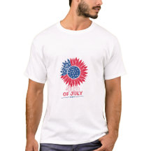 Tournesol patriotique Quatrièmement Juillet Floral