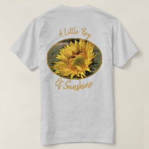 T-shirt Tournesol Photo Word Collage Typographie personnal