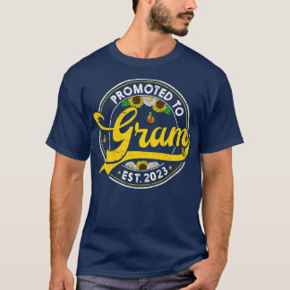 T-shirt Tournesol Rétro Pour Femmes Promu Au Gram Est 2023
