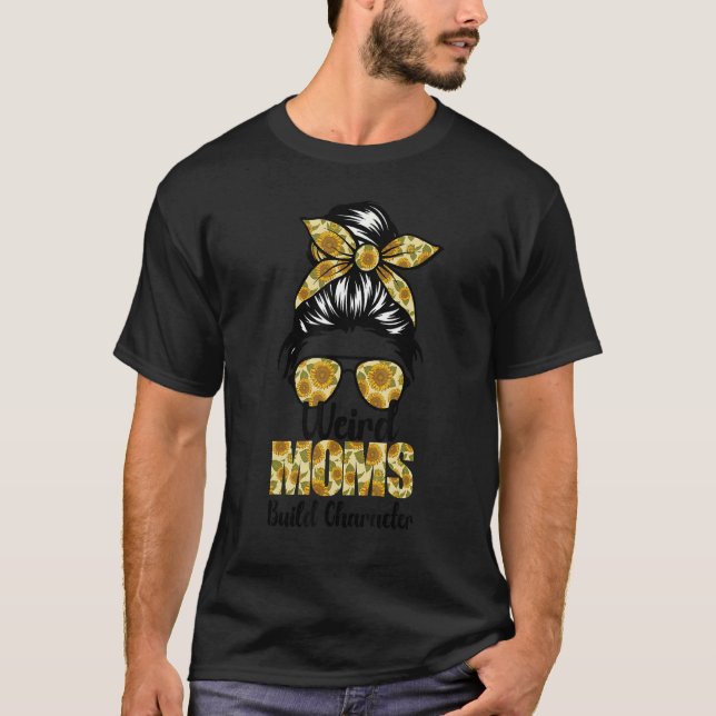 T-shirt Tournesol Sourd Sourd Cheveux Feu Étrange Moms Con (Devant)