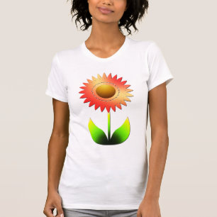 T-shirt tournesol stylisé