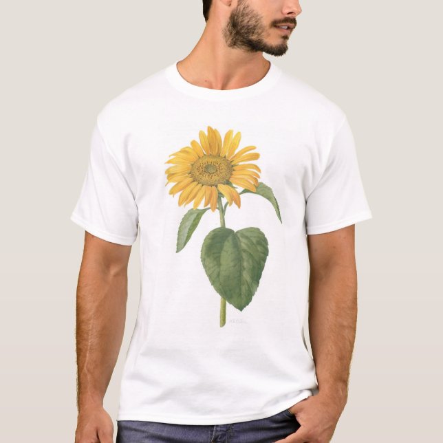 T-shirt tournesol sur le blanc (Devant)