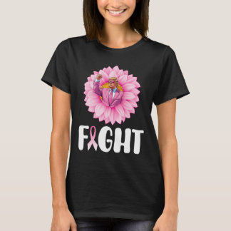 T-shirt Tournesol Trump Lutte Contre Cancer Sein Sensibili