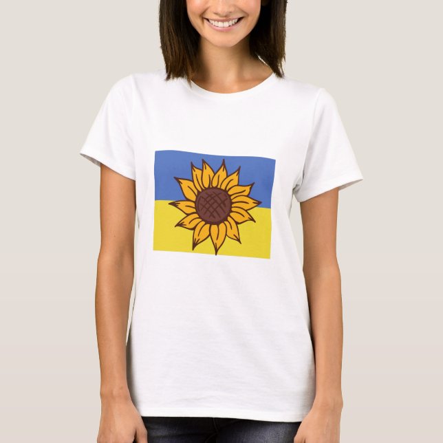 T-shirt tournesol Ukraine (Devant)