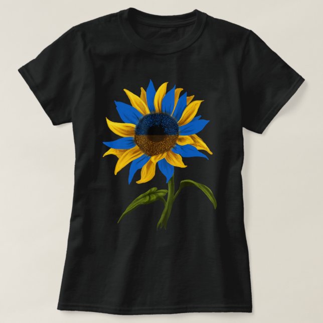T-shirt Tournesol Ukraine Drapeau Stand Avec Ukraine (Design devant)