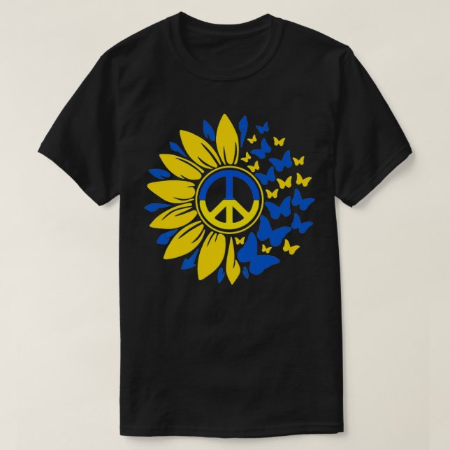 T-shirt Tournesol Ukraine Drapeau ukrainien Ukraine Fierté (Design devant)