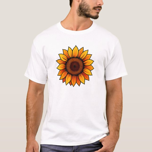 T-shirt tournesol vibrant (Devant)
