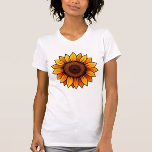 T-shirt tournesol vibrant - pour femmes