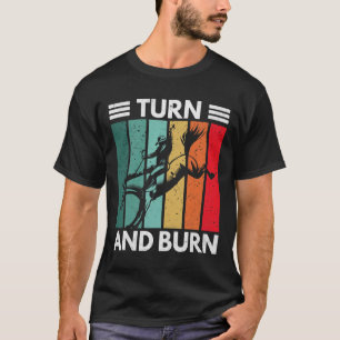 T-shirt Tournez Et Brûler Rodeo Cowboy Équitation Équitati