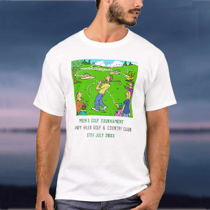 T-shirt Tournoi de golf masculin personnalisé