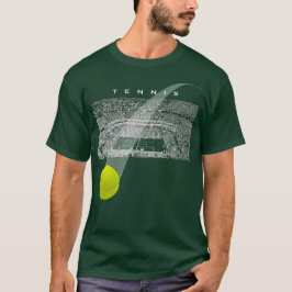 T-shirt Tournoi De Tennis Avec Bal De Tennis