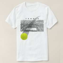 T-shirt Tournoi De Tennis Avec Tennis Ball Motion