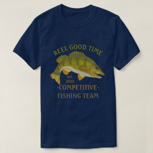 T-shirt Tournoi d'équipe de pêche Pêche Pêche sur mesu