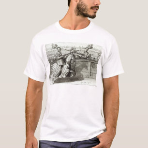 T-shirt Tournoi joutant dans un carré