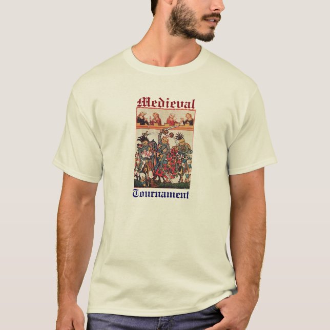 T-SHIRT TOURNOI MÉDIÉVAL, CHEVALIERS DE COMBAT ET (Devant)