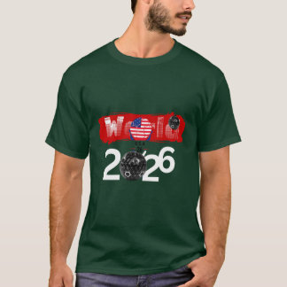 T-shirt "Tournoi mondial de football 2026" – Drapeau améri