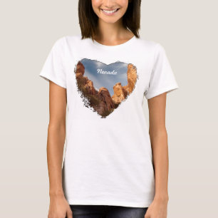 T-shirt Tours de roche rouge ; Souvenir du Nevada