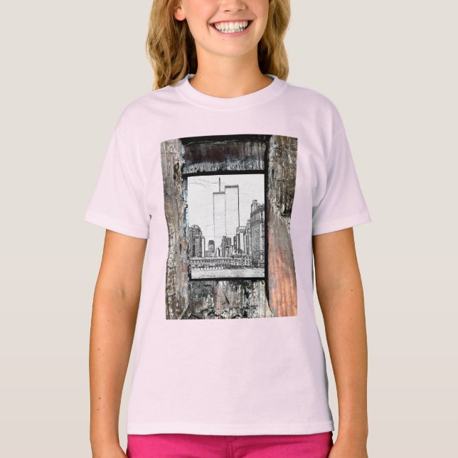 T-shirt Tours jumelles (Devant)