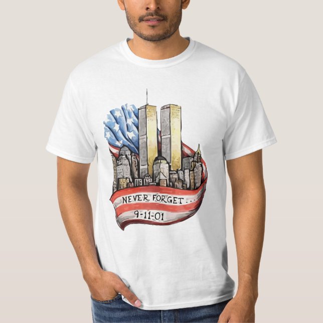 T-shirt Tours jumelles 9/11 (Devant)