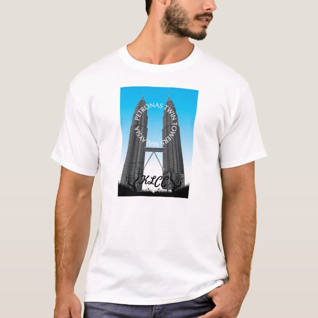 T-shirt Tours jumelles KLCC de Petronas (Devant)