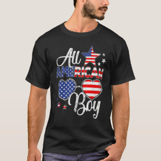 T-shirt Tous American Boys 4 juillet Boys Enfants Lunettes