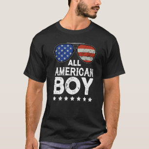 T-shirt Tous American Boys 4 juillet Boys Enfants Lunettes