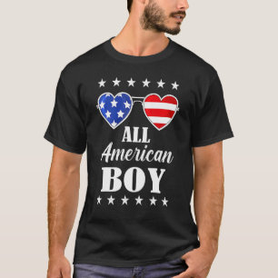 T-shirt Tous American Boys 4 juillet Boys Enfants Lunettes