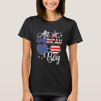 T-shirt Tous American Boys 4 juillet Boys Enfants Lunettes