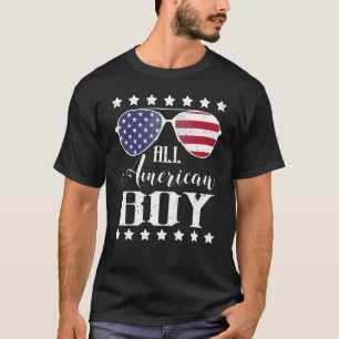 T-shirt Tous American Boys 4 juillet Boys Enfants Lunettes