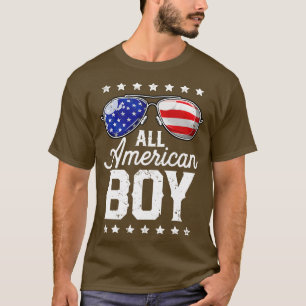 T-shirt Tous American Boys 4 juillet T Boys Kids Sunglasse