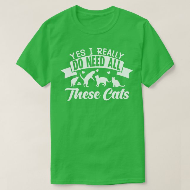 T-shirt Tous ces chats (Design devant)