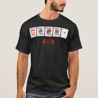 T-shirt Tous dans Royal Flush Poker Designer Cool 