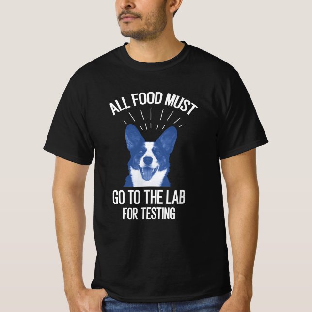 T-shirt Tous Les Aliments Doivent Aller Au Laboratoire Pou (Devant)