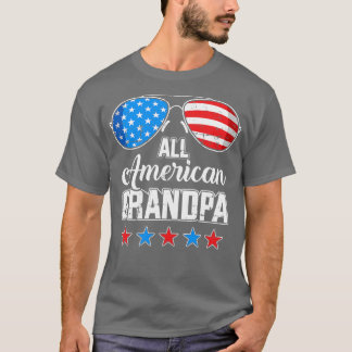 T-shirt Tous les américains grand-pa US pour 4 juillet cor