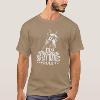 T-shirt Tous les chiens sont cool, mais les grands Danois 